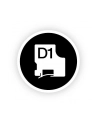 ETYKIETA D1 12mmx3,5 NYL CZARNY/BIAŁY S0718040 - nr 51
