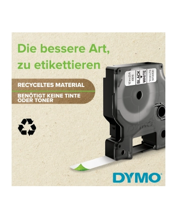 ETYKIETA D1  6mmx7m CZARNY/PRZEZ.S0720770 nr 2