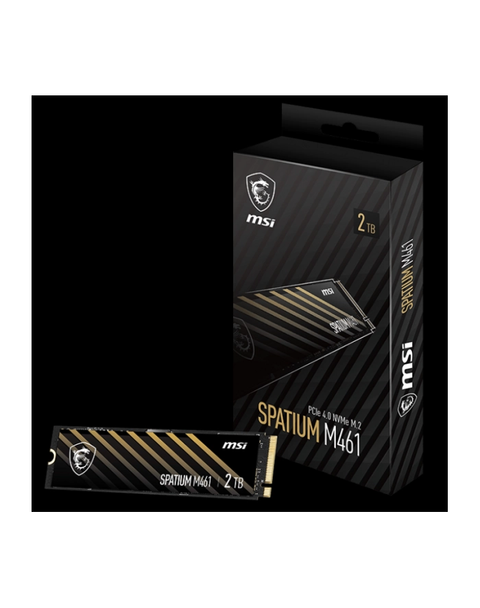 Dysk SSD MSI SPATIUM M461 2TB PCIe 4.0 NVMe M.2 2280 (5000/4200 MB/s) 3D NAND główny