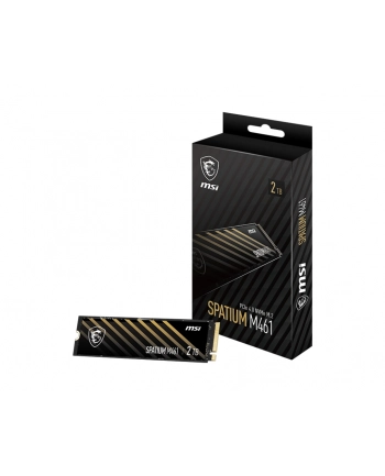 Dysk SSD MSI SPATIUM M461 2TB PCIe 4.0 NVMe M.2 2280 (5000/4200 MB/s) 3D NAND nr 2