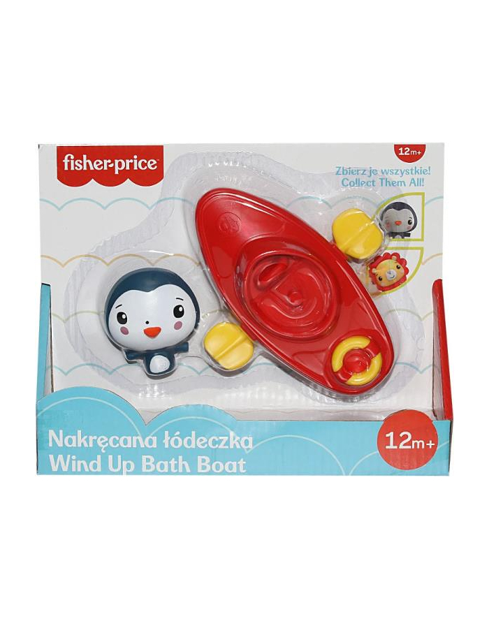 epee Fisher-Price Zabawka do kąpieli Nakręcana Łódeczka + Figurka Pingwin CFGMBT003C główny