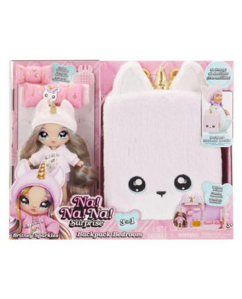 mga entertainment Na! Na! Na! Surprise 3-in-1 Backpack Bedroom Unicorn Playset - Britney Sparkles 592358