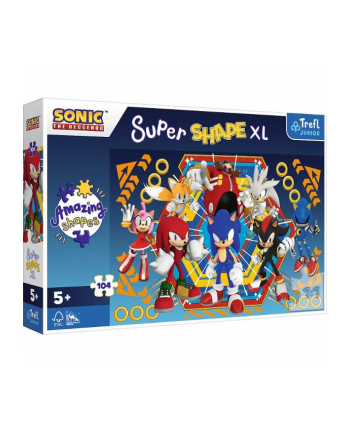 Puzzle 104el XL Super Shape - Swiat Sonica / SEGA Sonic Hedgehog 50032 Trefl