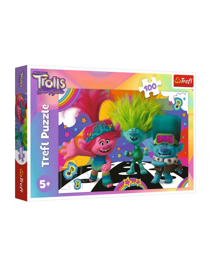 Puzzle 100el Zabawne Trolle Trolls 3 16461 Trefl główny