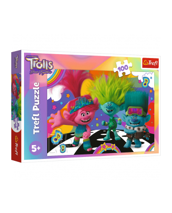 Puzzle 100el Zabawne Trolle Trolls 3 16461 Trefl nr 1