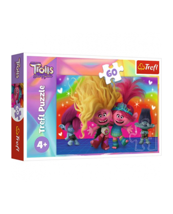 Puzzle 60el Przyjacielskie Trolle Trolls 3 17386 Trefl