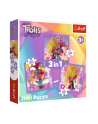 Puzzle 3w1 Poznaj wesołe Trolle Trolls 3 34870 Trefl - nr 1
