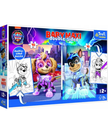 Puzzle 2x10el Baby Maxi Bohaterskie pieski. Psi Patrol. PAW PATROL 43007 Trefl nr 1