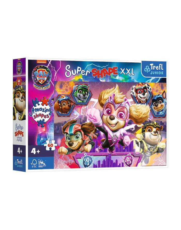 Puzzle 60el XXL Super Shape Wesołe Psiaki / Psi Patrol 50036 Trefl główny