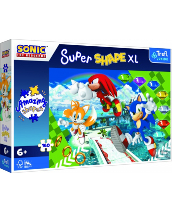 Puzzle 160el XL Super Shape Wesołey Sonic / SEGA Sonic The Hedgehog 50038 Trefl