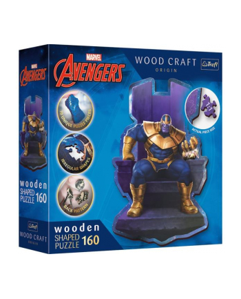 Puzzle drewniane 160el. Avengers Thanos na tronie 20184 Trefl