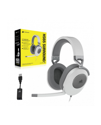 corsair Słuchawki HS65 Surround białe