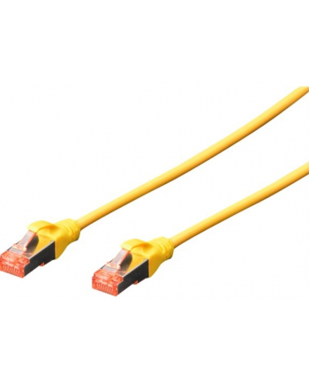 DIGITUS  - 10 SZTUK - KABEL KROSOWY CAT-6-3 M - EKRANOWANIE S-FTP - ŻYŁY MIEDZIANE - LSZH PŁASZCZ - KABEL SIECIOWY - ŻÓŁTY  ()