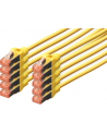 DIGITUS  - 10 SZTUK - KABEL KROSOWY CAT-6-5 M - EKRANOWANIE S-FTP - ŻYŁY MIEDZIANE - LSZH PŁASZCZ - KABEL SIECIOWY - ŻÓŁTY  () - nr 5