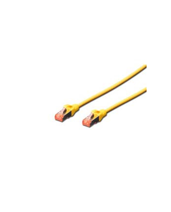 DIGITUS  - 5 SZTUK - KABEL KROSOWY CAT-6-10 M - EKRANOWANIE S-FTP - ŻYŁY MIEDZIANE - LSZH PŁASZCZ - KABEL SIECIOWY - ŻÓŁTY  ()