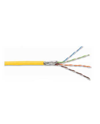 Digitus Kabel instalacyjny dupleksowy kat.7A, S/FTP, Dca-s1a d1 a1, AWG 22/1, LSOH, 500m, żółty, szpula (DK1743AVHD5)