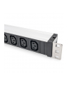 Digitus 1U Aluminum Pdu, Rackmountable, 9 X C13 10 A, 230 V Ac, 50/60 Hz, Iec C14 Inlet, A Fuse (DN95429) - nr 14