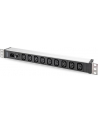 Digitus 1U Aluminum Pdu, Rackmountable, 9 X C13 10 A, 230 V Ac, 50/60 Hz, Iec C14 Inlet, A Fuse (DN95429) - nr 4