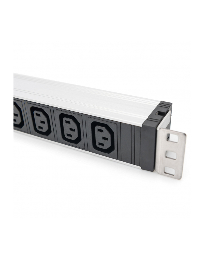 Digitus 1U Aluminum Pdu, Rackmountable, 9 X C13 10 A, 230 V Ac, 50/60 Hz, Iec C14 Inlet, A Fuse (DN95429) główny