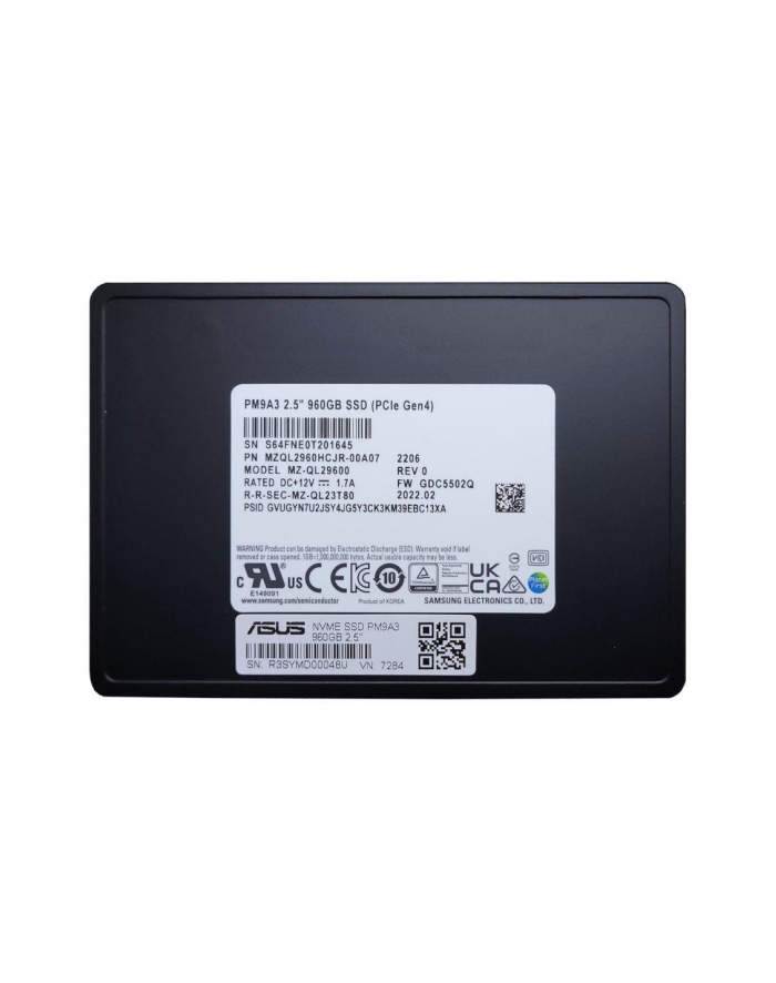 Dysk SSD Asus Enterprise PM9A3 960GB 2,5'' NVME główny