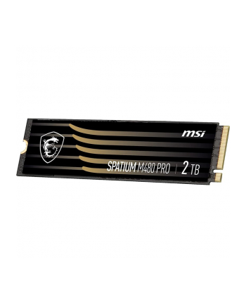 Dysk SSD MSI SPATIUM M480 Pro 2TB PCIe 4.0 NVMe M.2 2280 (7400/7000 MB/s) 3D NAND