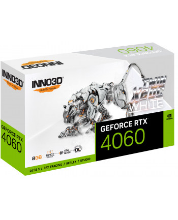 Inno3D GeForce RTX 4060 Twin X2 OC Biały (N4060208D6X173051W)