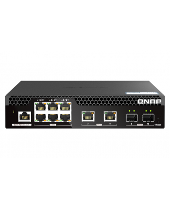 Switch zarządzalny QNAP QSW-M2106R-2S2T 2x 10GbE SFP+ 2x 10GbE 6x 2,5GbE