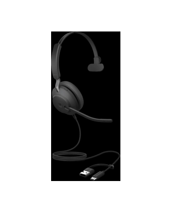 Jabra Evolve2 40 Se Przewodowy Monofoniczny Zestaw Słuchawkowy Z Certyfikatem Uc Usb A