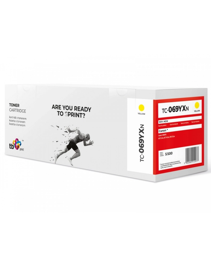 tb print Toner do Canon MF752 CRG069H TC-069YXN Żółty 100% nowy główny