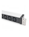 Digitus 1U Aluminum Pdu, Rackmountable, 9 X C13 10 A, 230 V Ac, 50/60 Hz, Iec C14 Inlet, A Fuse (DN95429) - nr 13