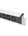 Digitus 1U Aluminum Pdu, Rackmountable, 9 X C13 10 A, 230 V Ac, 50/60 Hz, Iec C14 Inlet, A Fuse (DN95429) - nr 19