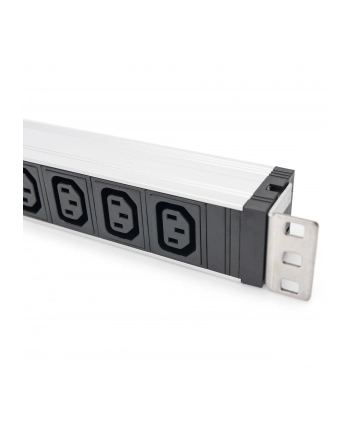 Digitus 1U Aluminum Pdu, Rackmountable, 9 X C13 10 A, 230 V Ac, 50/60 Hz, Iec C14 Inlet, A Fuse (DN95429)