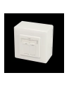 Logilink Cat.6A Wall Outlet 2 X Rj45 Shielded With Backbox Pure White (NP0124) - nr 27
