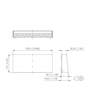 Metz Connect Patchpanel 130861-1202-E 12 Portów Bez Wyposażenia 1 U