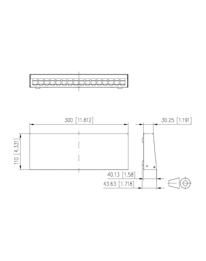 Metz Connect Patchpanel 130861-1602-E 16 Portów Bez Wyposażenia 1 Szt. główny
