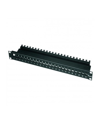 Telegärtner 24 Porty Patchpanel 483 Mm (19'') Cat 6A 1 U Czarny (H02025A0220)