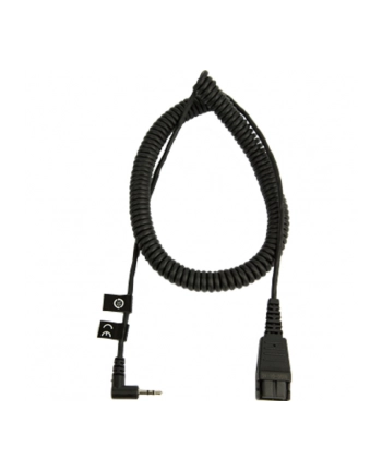 Jabra Kabel QD na 2,5mm, wtyk pod kątem, spiralny, długośc 0,5m-2,0m, Przykładowo dla Panaso (8800-01-46)