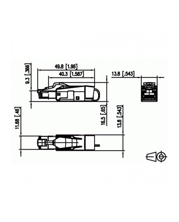 METZ CONNECT BTR C6A RJ45 FIELD PLUG PRO, 1 SZTUKA, 130E405032-E CZARNO, SREBRNY (130E405032E)