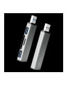 Logilink Hub USB 3.2 Gen 2 aluminiowa obudowa, wbudowany czytnik kart pamięci SD, z diodą LED szary (UA0394) - nr 14