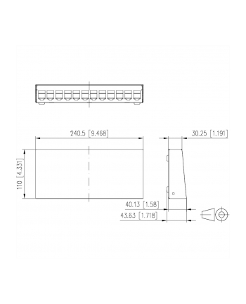 Metz Connect Patchpanel 130861-1202-E 12 Portów Bez Wyposażenia 1 U nr 2