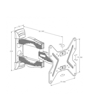 Hagor Bl Full Motion 200 - Iii 81,3 Cm (32'') Czarny (8419)