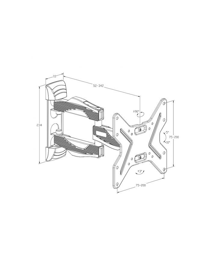 Hagor Bl Full Motion 200 - Iii 81,3 Cm (32'') Czarny (8419) główny