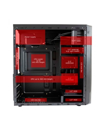 Lc Power Classic 7040B - Obudowa Komputerowa Tower Czarny (LC7040BON) nr 1