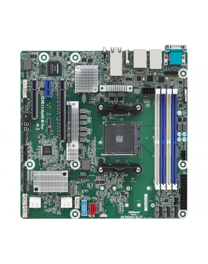 Asrock Rack X570D4U-2L2T/Bcm Płyta Główna Amd X570 Pga 1331 Micro Atx (X570D4U2L2TBCM) główny