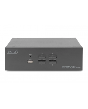 Digitus Przełącznik Kvm, Display-Port Ds-12882, Klawiatura, Usb, 1920 X 1080 Pixel, 1200 1280 1440 2560 10 (DS12882) nr 2