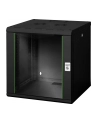 Digitus Szafa Sieciowa Wisząca Unique 19'' 12U Rack 600X600, Drzwi Szyba, Czarny, Niedzielona, Złożona, 100Kg (DN1912U66SW) - nr 9
