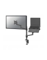 NEOMOUNTS BY NEWSTAR Laptop + Screen Desk Mount 17-27inch clamp+grommet 1 screen Black - nr 11