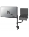 NEOMOUNTS BY NEWSTAR Laptop + Screen Desk Mount 17-27inch clamp+grommet 1 screen Black - nr 35