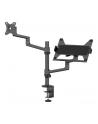 NEOMOUNTS BY NEWSTAR Laptop + Screen Desk Mount 17-27inch clamp+grommet 1 screen Black - nr 36