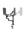 NEOMOUNTS BY NEWSTAR Laptop + Screen Desk Mount 17-27inch clamp+grommet 1 screen Black - nr 3